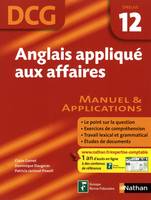 12, Anglais appliqué aux affaire épreuve 12 DCG, Livre