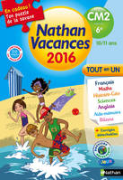 Cahier de Vacances 2016 Primaire CM2 vers 6ème 10/11 ANS