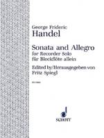 Sonata and Allegro, soprano- or treble recorder.