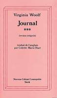 Journal / Virginia Woolf., 3, [1923-1927], Journal Tome 3