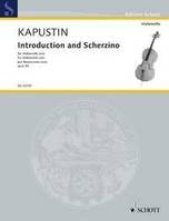 Introduction and Scherzino, op.  93. cello.