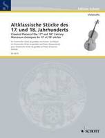 Morcedeux classiques, of the 17 and 1800s. cello (viola da gamba) and piano (harpsichord).
