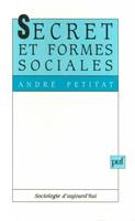 SECRET ET FORMES SOCIALES