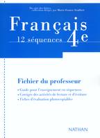 Français Textes 4e professeur