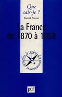 La France de 1870 à 1958