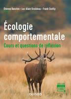 Écologie comportementale - Cours et questions de réflexion, Cours et questions de réflexion