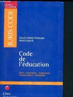 Juriscode - Code de l'éducation - édition 2002-2003 - Juris classeur - textes, commentaires, jurisprudence, conseils pratiques, bibliographie