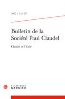 Bulletin de la Société Paul Claudel, Claudel et l'Italie