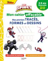 Disney - Spidey et ses amis extraordinaires - Mon cahier effaçable - Mes premiers tracés, formes et