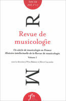 Revue de musicologie tome 104, n° 1-2 (2018)