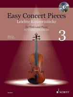 Easy Concert Pieces, 16 Famous Pieces from 4 Centuries. Vol. 3. violin and piano.