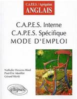 CAPES interne - CAPES spécifique - Mode d'emploi