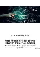 Note sur une méthode pour la réduction d'intégrales définies, et sur son application à quelques formules spéciales