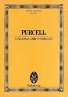 Fantazias and In Nomines, 3-7 instruments. Partition d'étude.