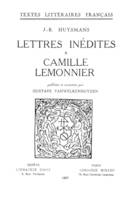 Lettres inédites à Camille Lemonnier