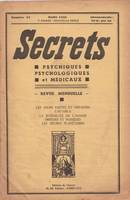 2 N° Secrets psychiques psychologiques et médicaux