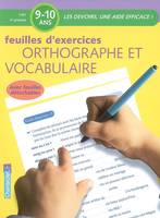 FEUILLES D'EXERCICES ORTHOGRAPHE ET VOCABULAIRE CM