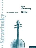 Suite, from Pulcinella. After themes, fragments and pieces by G. Pergolsei. violin and piano.