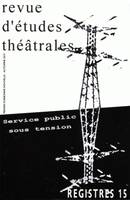 Registres, n°15, Service public sous tension