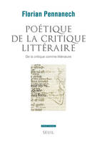 Poétique de la critique littéraire, De la critique comme littérature