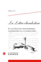 La Lettre clandestine, La littérature philosophique clandestine et la traduction