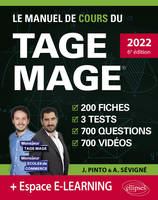 Le manuel de cours du TAGE MAGE, 200 fiches, 3 tests, 700 questions, 700 vidéos