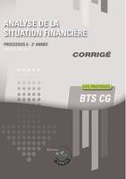 Analyse de la situation financière - Corrigé, Processus 6 du BTS CG