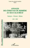 Annales des épreuves de berbère au baccalauréat, Kabyle - Chleuh - Rifain - 1995 - 2009