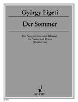 Der Sommer, based on Friedrich Hölderlin. voice and piano. aiguë.