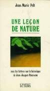 Une leçon de nature avec les lettres sur la botanique de Jean-Jacque Rousseau