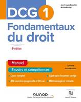 DCG 1 Fondamentaux du droit - Manuel 4e éd.