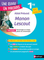 Analyse et étude de l'oeuvre - Manon Lescaut de l'Abbé Prévost - BAC Français 1re 2024 - Parcours associé Personnages en marge, plaisirs du romanesque