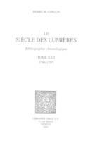 Le Siècle des Lumières : bibliographie chronologique. T. XXII, 1786-1787