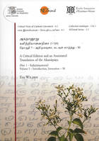 134, A Critical Edition and an Anno-tated Translation of the Akananuru, (Part 1 - Kalirriyanainirai)