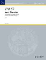 Veni Domine, for mixed choir (SATB) and organ. mixed choir (SATB) and organ. Partition d'exécution.