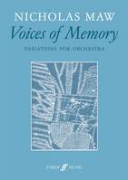 Voices of memory, Variations for orchestra