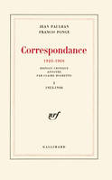 Correspondance (Tome 1-1923-1946), (1923-1968)