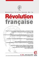 Annales historiques de la Révolution française Nº396 2/2019 Varia, Varia