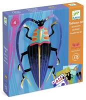 Tableau 3d papier insectes