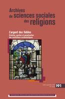 Archives de sciences sociales des religions, n° 191-L’argent