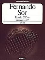 Rondo C major, aus op. 22. guitar.