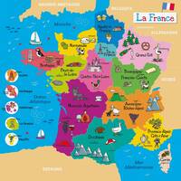 PUZZLE MAGNETIQUE CARTE DE FRANCE / REGIONS