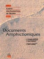 Corpus des inscriptions de Delphes, 4, Documents amphictioniques