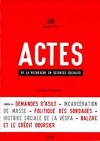 Actes de la recherche en sciences sociales, n°  169, L'Envers des institutions