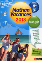 Nathan Vacances Français - De la 6e vers la  5e