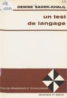 Un test de langage