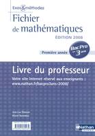 Livre du professeur Mathématiques Bac Pro 3 ans 2008