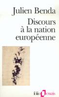 Discours à la nation européenne