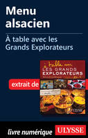 Menu alsacien - A table avec les Grands Explorateurs