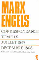 Correspondance /Karl Marx, Friedrich Engels, 9, Juillet 1867-décembre 1868, Correspondance Marx Engels (1867-1868)